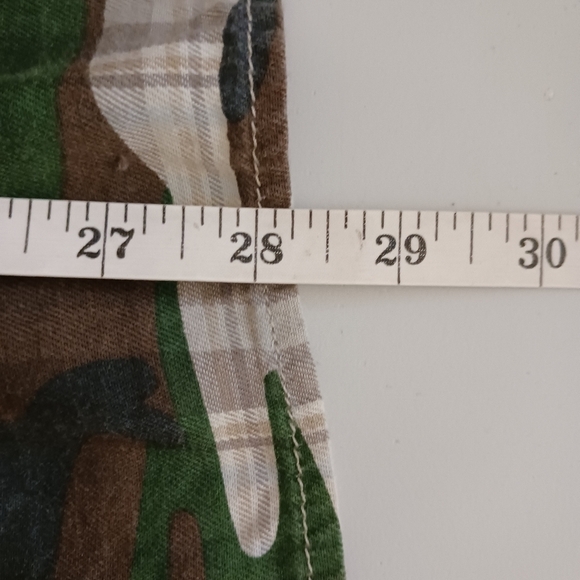 Denim & Supply Button Up Shirt Green Camo Plaid - Picture 10 of 10